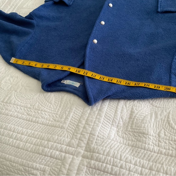 ALPINE, BLUE VINTAGE FLEECE SWEATER JACKET - Picture 5 of 9